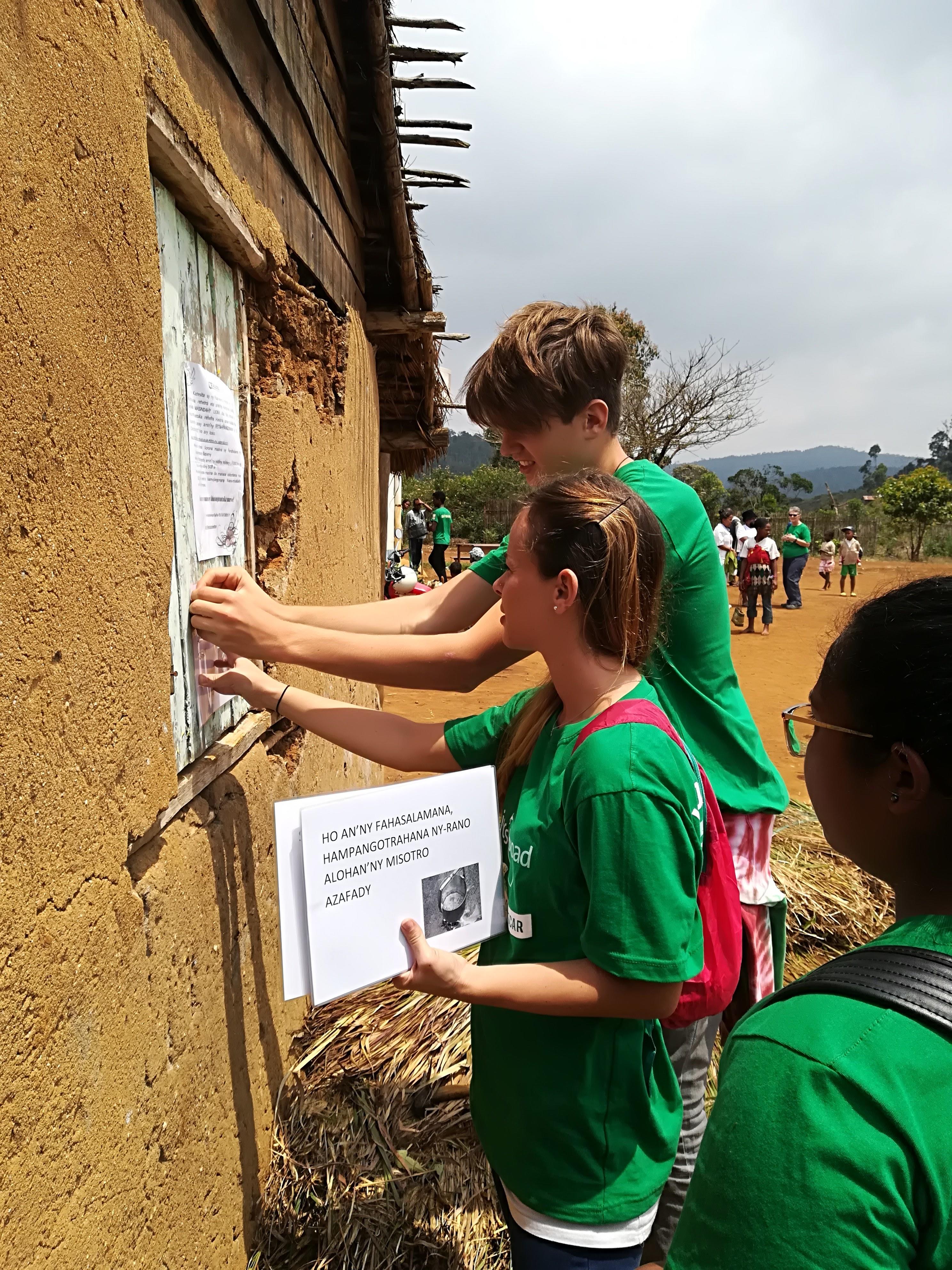 Interns help spreading plague awareness as part of their public health internship in Madagascar with Projects Abroad. Projects Abroad interns spreading plague awareness during their public health internship in Madagascar.